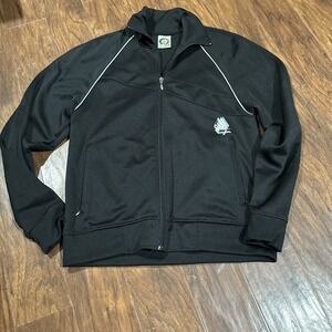 Vintage Volcom V Line Full Zip Men's XLG Black Retro Pattern